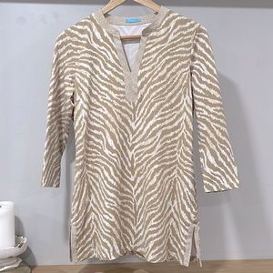 J. McLaughlin Stretched Animal Print Top, Size S